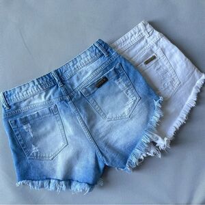 Brazilian Brand Dirak Denim Cutoff Shorts Bundle of 2 Women’s Size 10